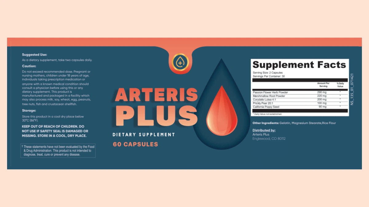 Arteris Plus supplement facts