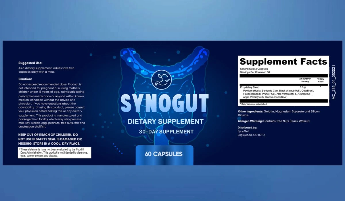 SynoGut Supplement Facts