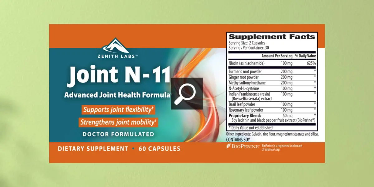 Joint N-11 Supplement Facts