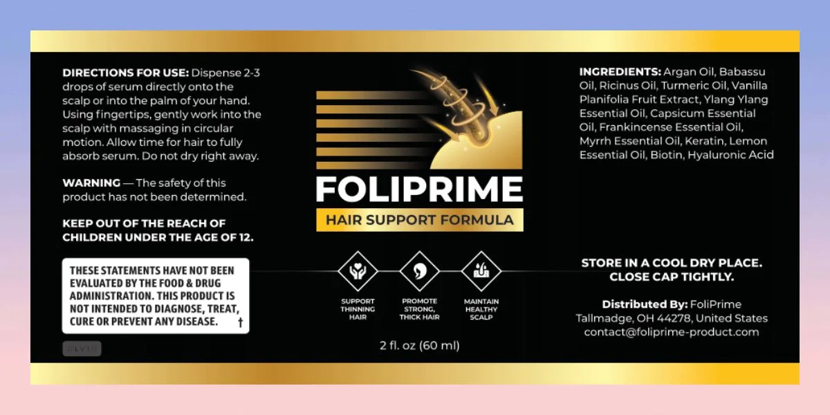FoliPrime Supplement Facts