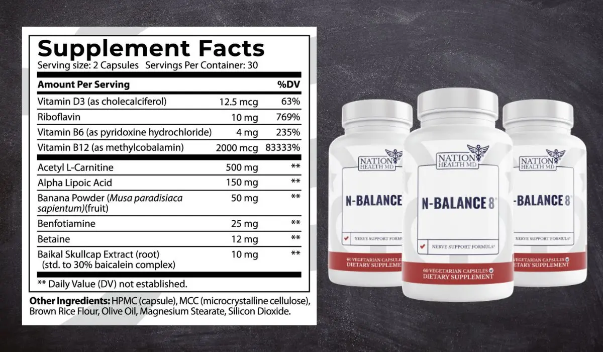 N-Balance 8 Supplement Facts