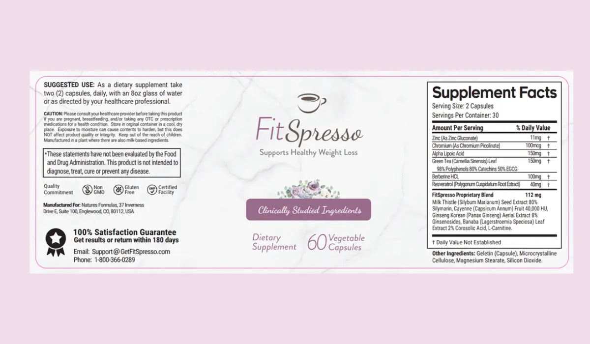 FitSpresso Dosage Instructions